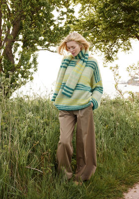 MAGLIONE OVERSIZE Cool Wool Lace & Silkhair di Lana Grossa