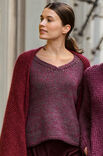 Lana Grossa MAGLIONE CON SCOLLO A V Winter Softness & Silkhair