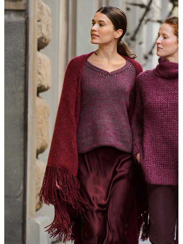 Lana Grossa SCIALLE A TRIANGOLO Silkhair & Alta Moda Alpaca