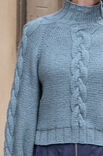 Lana Grossa PULL CON TRECCE E MANICHE RAGLAN Alta Moda Alpaca