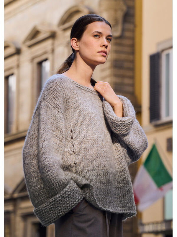 Lana Grossa MAGLIONE Nebbia & Superkid Seta
