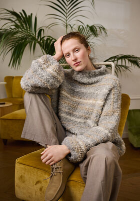 MAGLIONE A RIGHE Orsetto di Lana Grossa