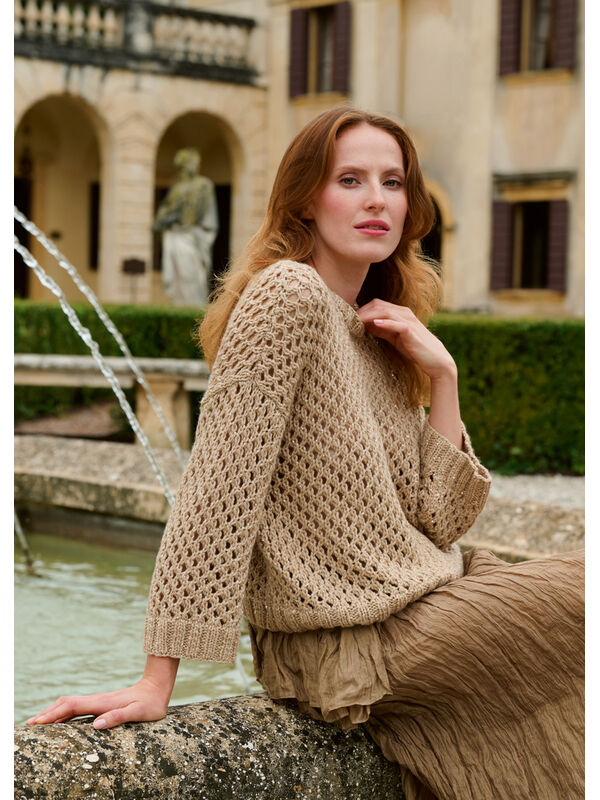 Lana Grossa MAGLIONE A PUNTO TRAFORATO Summer Softness & Glamour