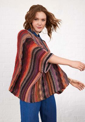 PONCHO Farfalla di Lana Grossa