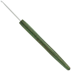 Lana Grossa Ago uncinetto alluminio con manico in legno design-legno Signal mis, 2,0