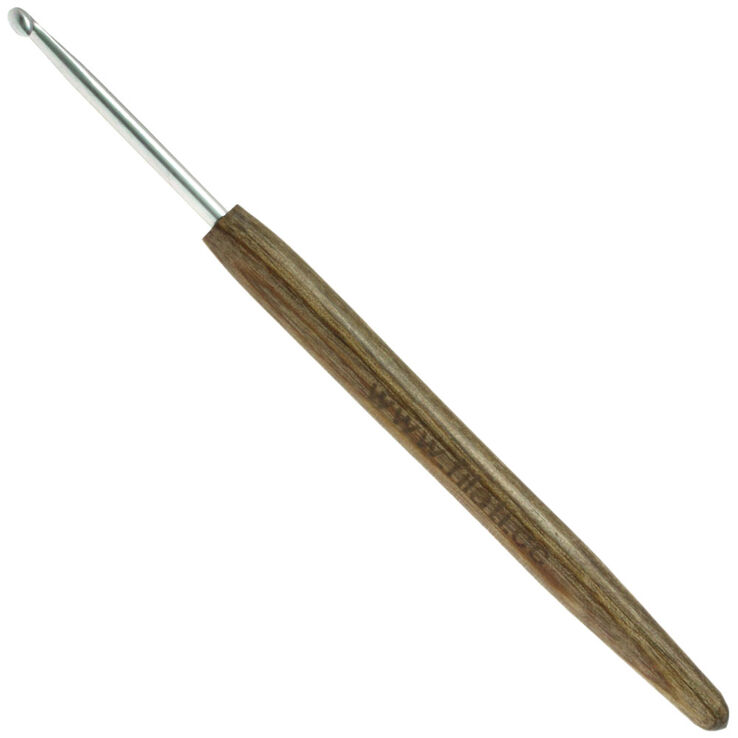 Lana Grossa Ago uncinetto alluminio con manico in legno design-legno Signal mis, 3,5
