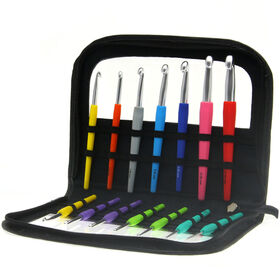 Lana Grossa  Assortimento d’aghi uncinetto design Color (con manico morbido)