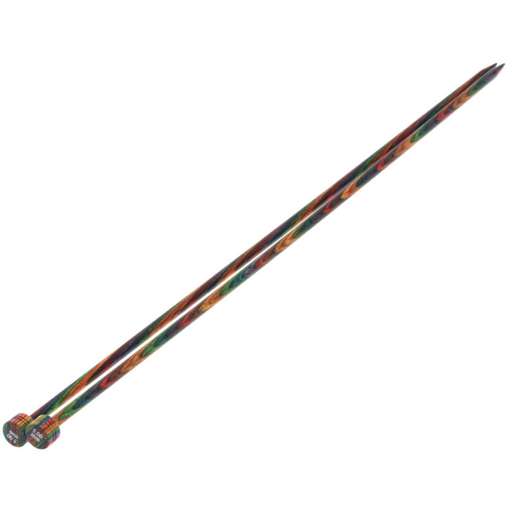 Lana Grossa Aghi da maglia design-legno Color mis, 5,0/35cm