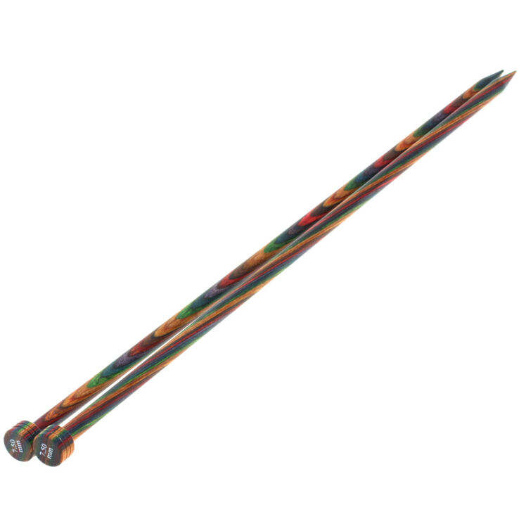 Lana Grossa Aghi da maglia design-legno Color mis, 7,5/35cm