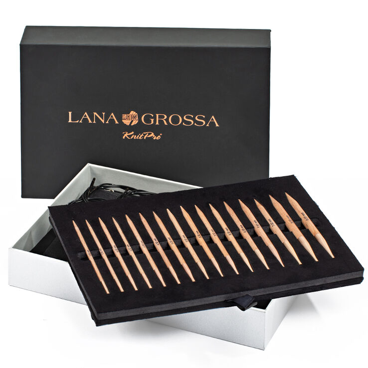Lana Grossa Assortimento d’aghi faggio Tanja Steinbach