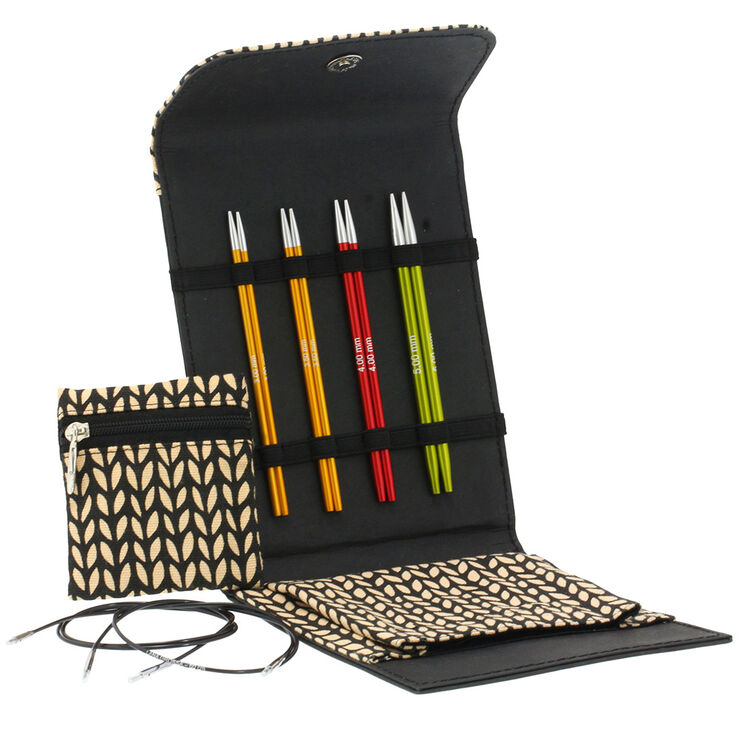 Lana Grossa  Assortimento d’aghi Aluminum Rainbow piccolo (nero)