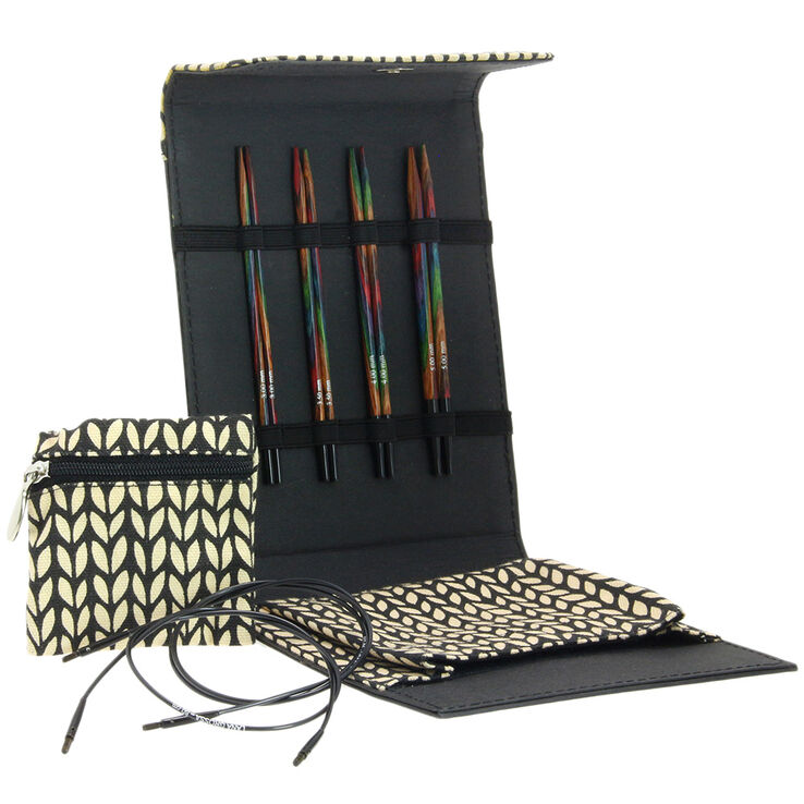 Lana Grossa  Assortimento d’aghi design-legno Multicolor piccolo (nero)