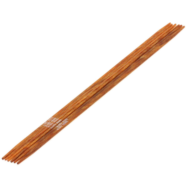 Lana Grossa Aghi da calza design-legno Quattro mis, 2,0/15cm