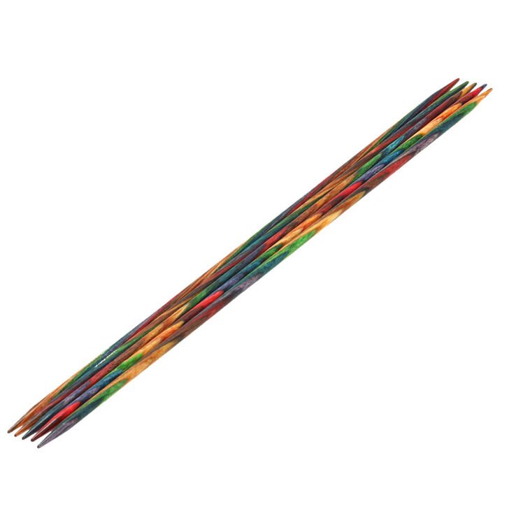 Lana Grossa Aghi da calza design-legno Multicolor mis, 3,75/20cm