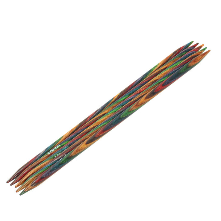 Lana Grossa Aghi da calza design-legno Multicolor mis, 6,0/20cm