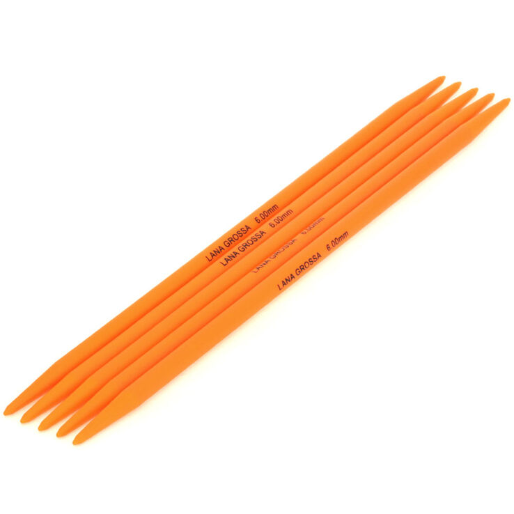 Lana Grossa Aghi da calza plastica mis, 6,0/20cm