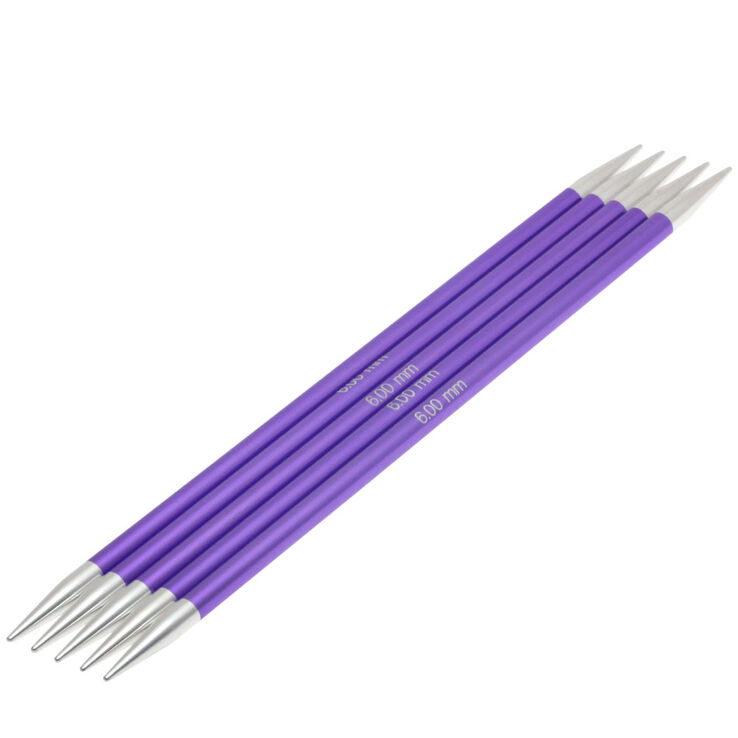 Lana Grossa Aghi da calza alluminio Rainbow mis, 6,0/20cm