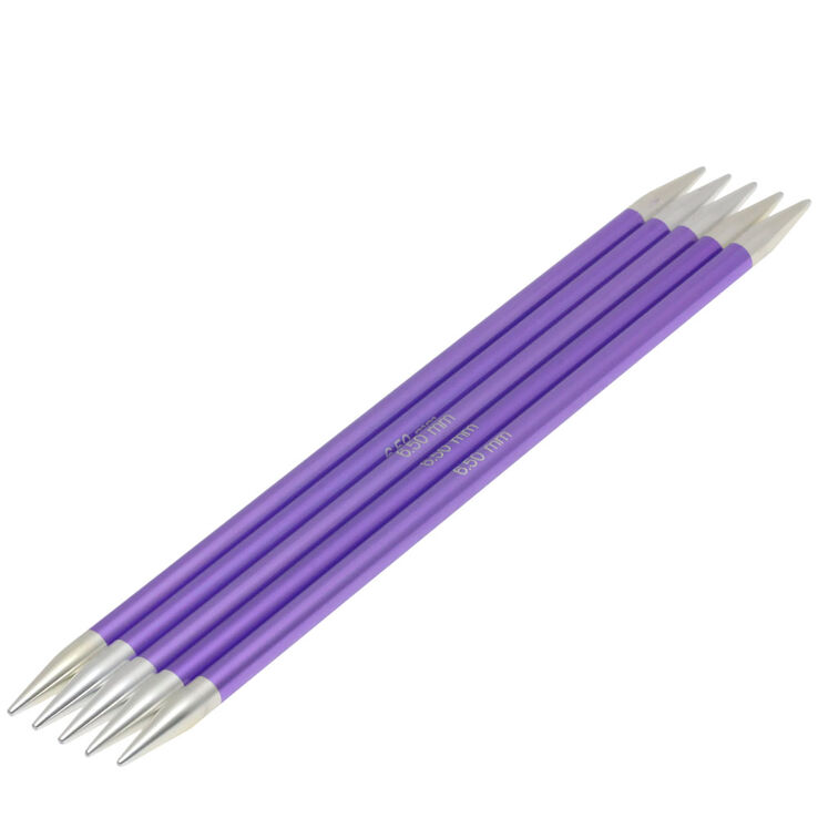 Lana Grossa Aghi da calza alluminio Rainbow mis, 6,5/20cm