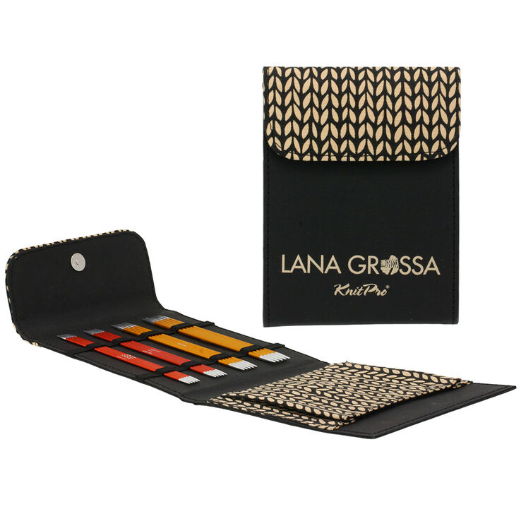 Lana Grossa Assortimento d’aghi da calza Aluminium Rainbow 15 cm (nero)