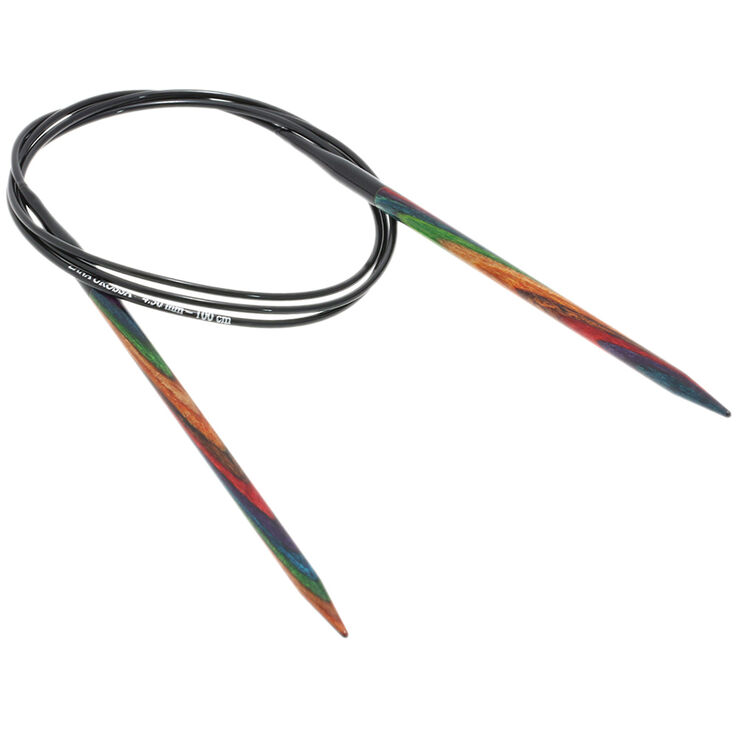 Lana Grossa Ago circolare da maglia design-legno Multicolor mis, 5,5/100cm