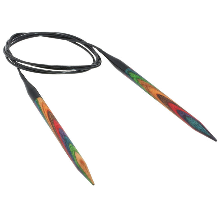 Lana Grossa Ago circolare da maglia design-legno Multicolor mis, 8,0/120cm