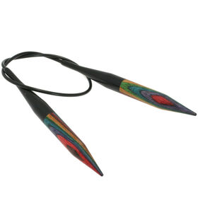 Lana Grossa Ago circolare da maglia design-legno Multicolor mis, 10,0/40cm
