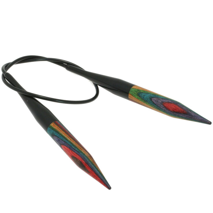 Lana Grossa Ago circolare da maglia design-legno Multicolor mis, 10,0/40cm