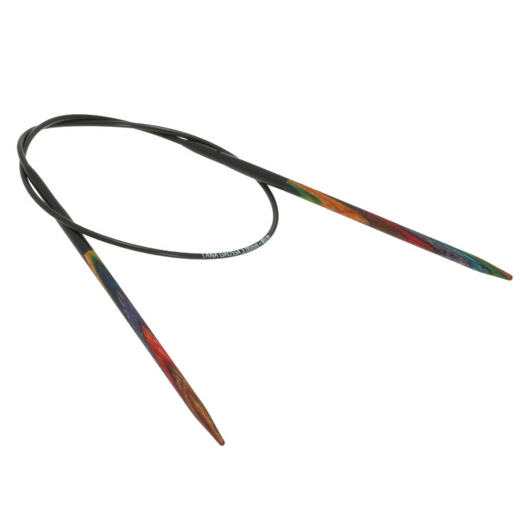 Lana Grossa Ago circolare da maglia design-legno Multicolor mis, 3,5/40cm