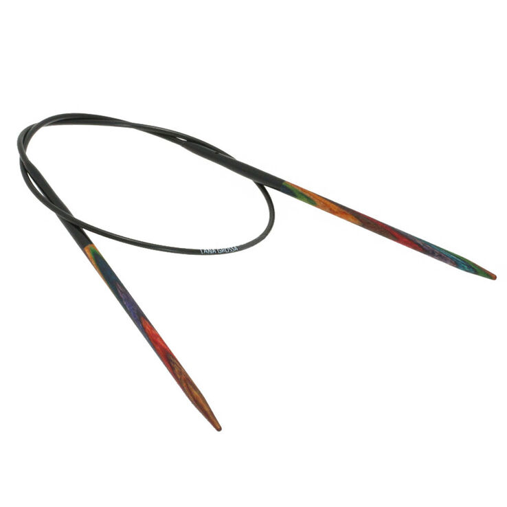 Lana Grossa Ago circolare da maglia design-legno Color mis, 3,75/40cm