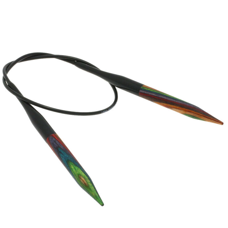 Lana Grossa Ago circolare da maglia design-legno Multicolor mis, 6,5/40cm