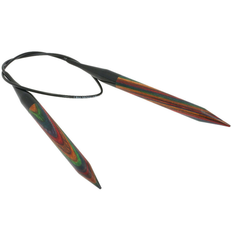 Lana Grossa Ago circolare da maglia design-legno Color mis,12,0/60cm