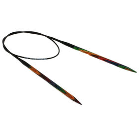 Lana Grossa Ago circolare da maglia design-legno Color mis, 5,0/60cm