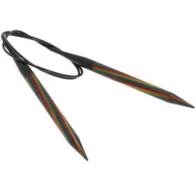 Lana Grossa Ago circolare da maglia design-legno Multicolor mis, 10,0/80cm