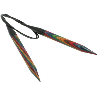 Lana Grossa Ago circolare da maglia design-legno Multicolor mis, 12,0/80cm