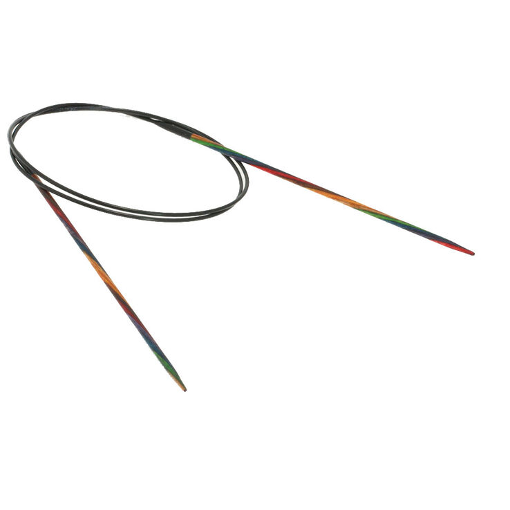 Lana Grossa Ago circolare da maglia design-legno Color mis, 2,5/80cm