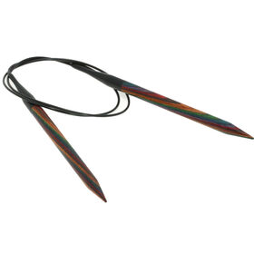 Lana Grossa Ago circolare da maglia design-legno Multicolor mis, 8,0/80cm