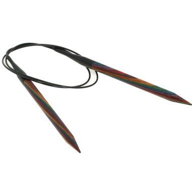 Lana Grossa Ago circolare da maglia design-legno Multicolor mis, 8,0/80cm