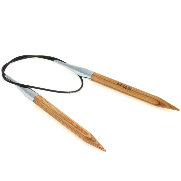 Lana Grossa Ago circolare da maglia design-legno Natur mis,10,0/60cm