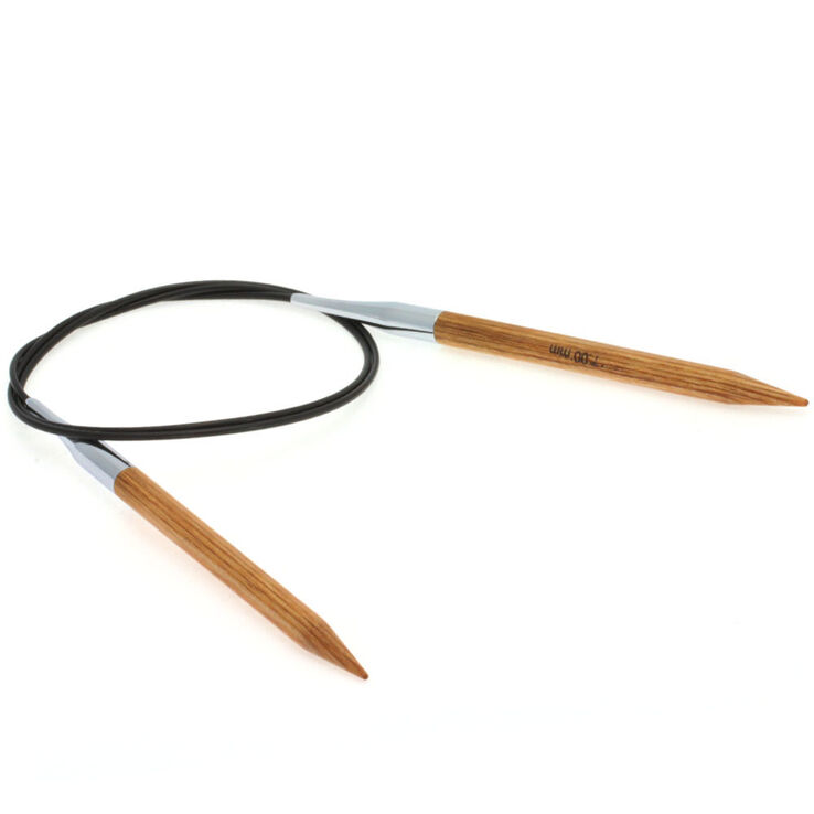 Lana Grossa Ago circolare da maglia design-legno Natur mis, 7,0/80cm