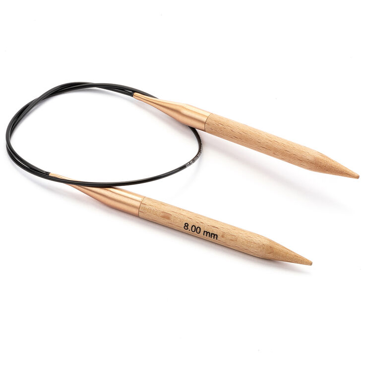 Lana Grossa Ago circolare da maglia faggio (Tanja Steinbach Edition) mis, 8,0/50cm