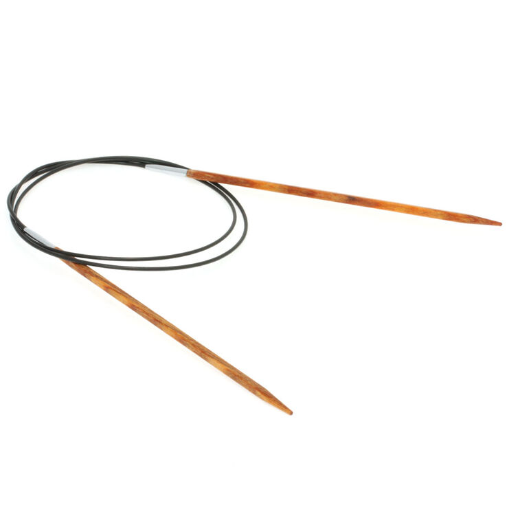 Lana Grossa Ago circolare da maglia design-legno Quattro mis, 3,5/80cm