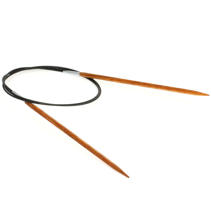 Lana Grossa Ago circolare da maglia design-legno Quattro mis, 4,0/80cm