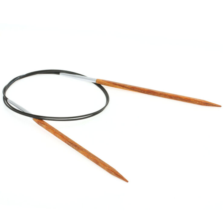 Lana Grossa Ago circolare da maglia design-legno Quattro mis, 4,5/80cm