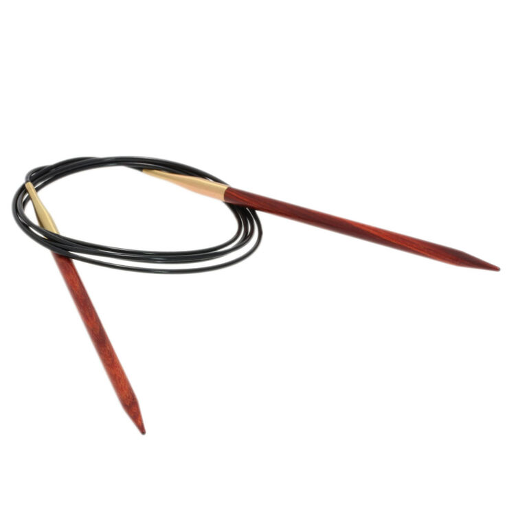 Lana Grossa Ago circolare da maglia design-legno Signal mis, 5,0/120cm