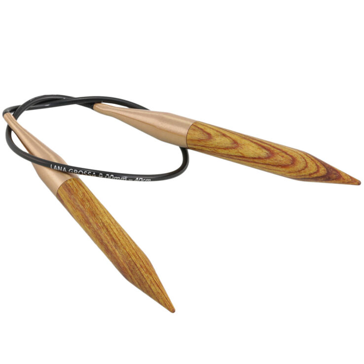 Lana Grossa Ago circolare da maglia design-legno Signal mis, 9,0/40cm