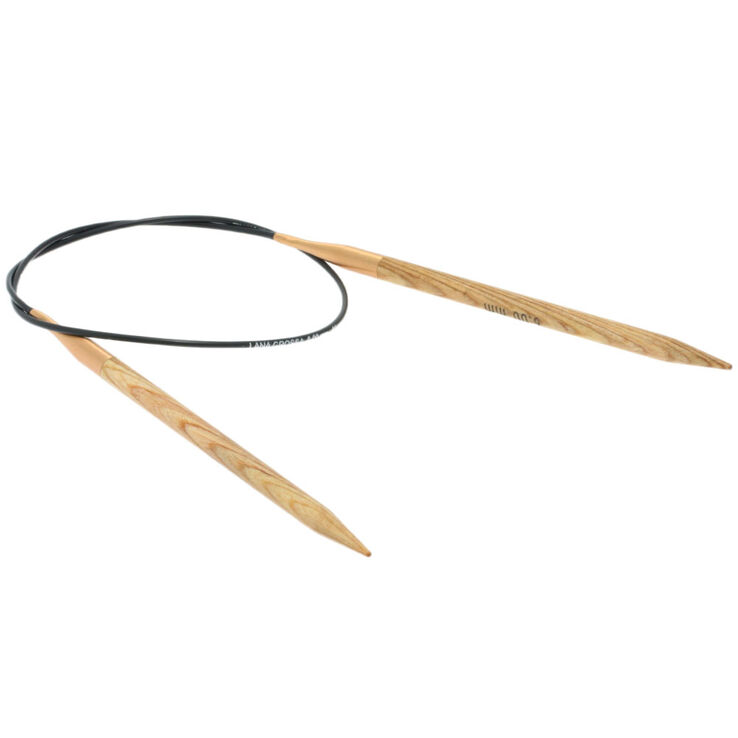 Lana Grossa Ago circolare da maglia design-legno Signal mis, 6,0/60cm