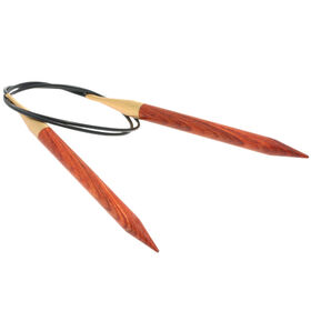 Lana Grossa Ago circolare da maglia design-legno Signal mis,10,0/80cm