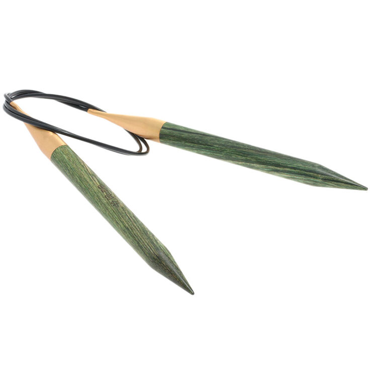 Lana Grossa Ago circolare da maglia design-legno Signal mis, 12,0/80cm