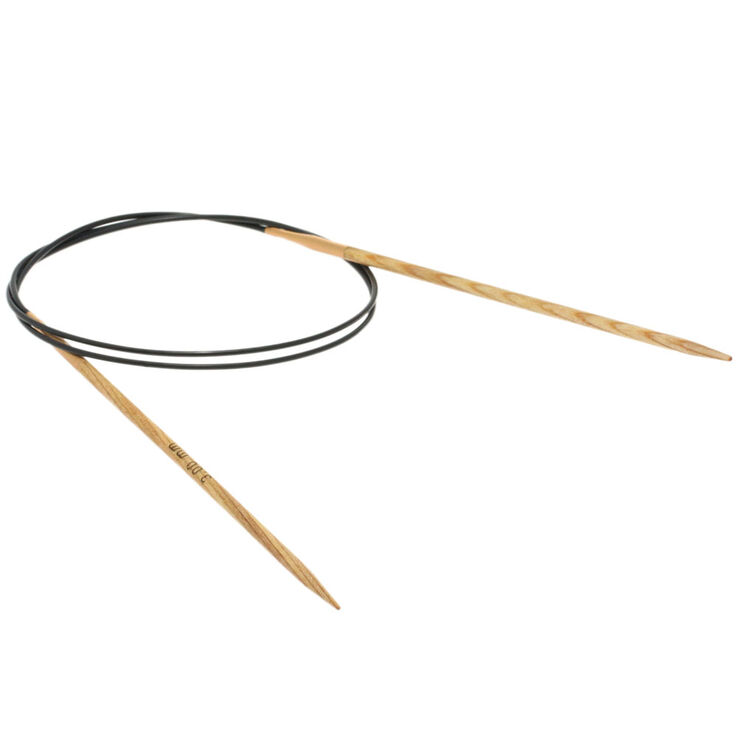 Lana Grossa Ago circolare da maglia design-legno Signal mis, 3,0/80cm