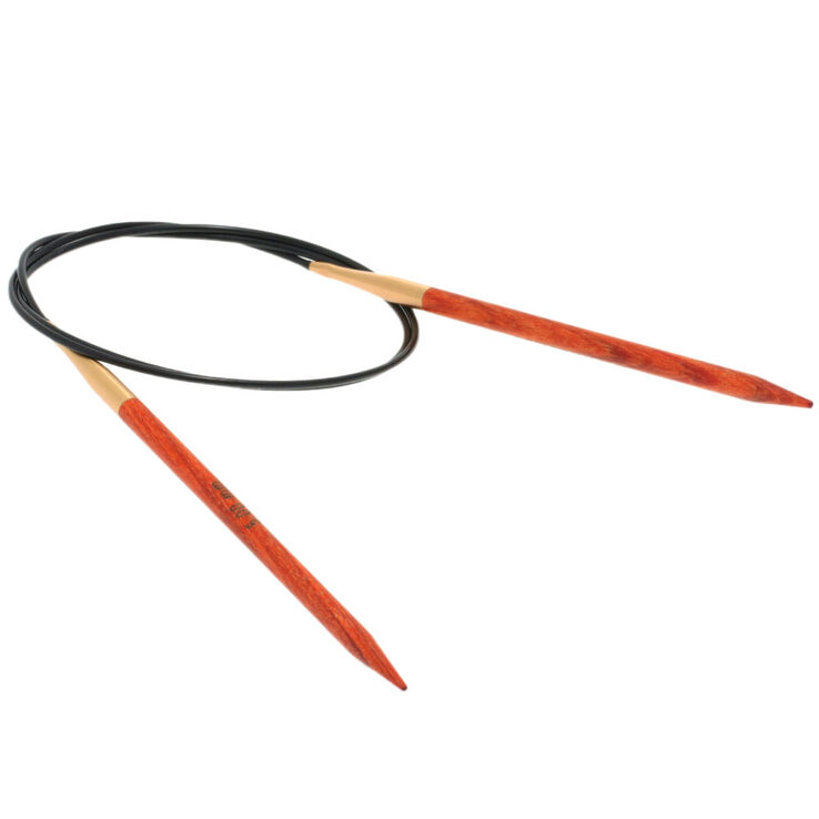 Lana Grossa Ago circolare da maglia design-legno Signal mis, 5,0/80cm